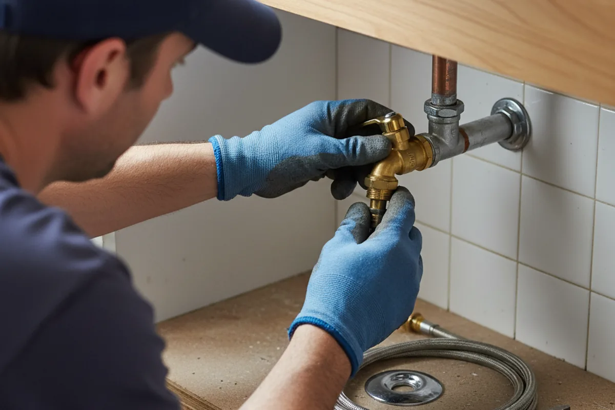 Shutoff valve and fitting work during Emergency Plumbing in Bellevue